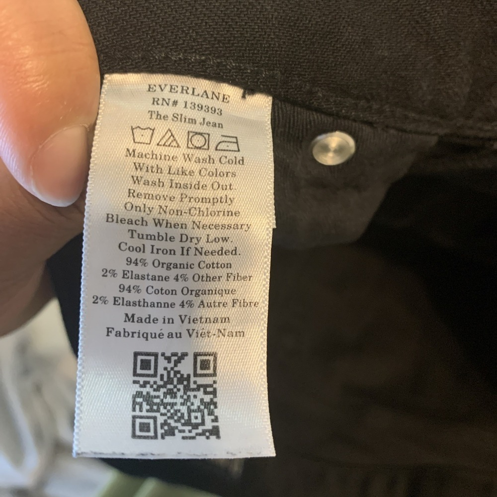 Everlane Uniform Black Pants 5-Pocket Stretch Work Performance  Mens 34x34 - Picture 5 of 5
